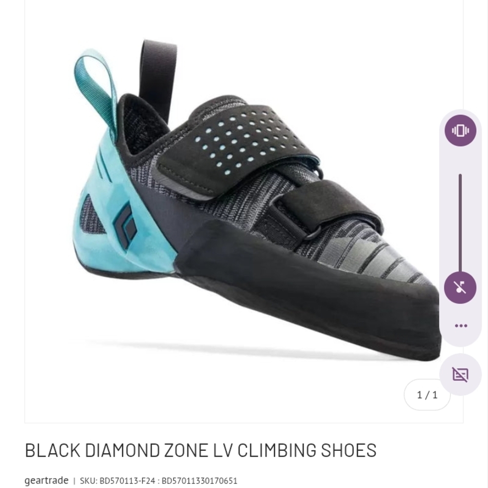 Black Diamond Zone l - Black and Blue